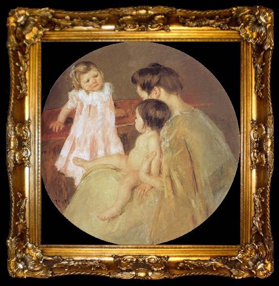 framed  Mary Cassatt Mother and children, ta009-2